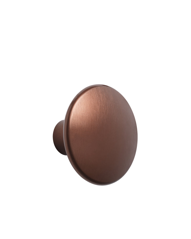 Dots - Patère en métal umber - ø5